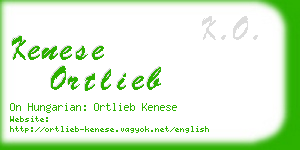 kenese ortlieb business card